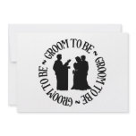 Groom to be personalized invitations