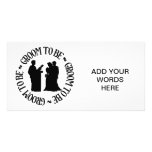 Groom to be photo card template