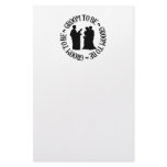 Groom to be stationery