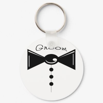 Groom Tux T-Shirts & Gifts Key Chain by weddedbliss