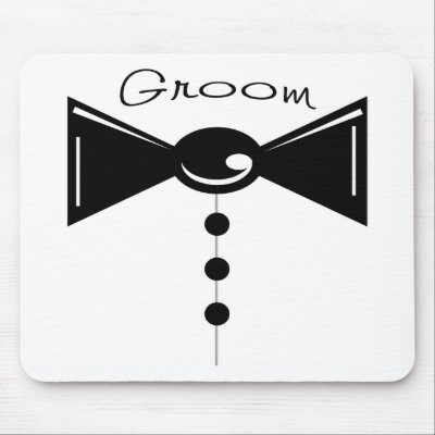 Groom Tux T-Shirts & Gifts Mouse Mats by weddedbliss