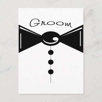 Groom Tux TShirts Gifts Postcard by weddedbliss