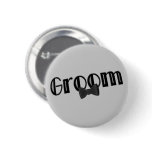 Groom Wedding Favor Button Pin