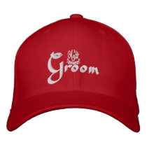 Groom Wedding Red embroidered hats by Fashioncasbah Groom Wedding Red embroidered hats