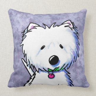 Groomed Gorgeous Westie Pillow