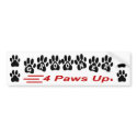 Groomer 4 Paws Up Bumper Sticker bumper stickers