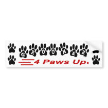 Groomer 4 Paws Up Bumper Sticker bumper stickers by janbalaya Groomer 4 Paws Up Bumper Sticker bumper stickers