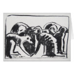 Grooming meerkats - Art card