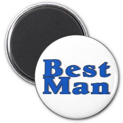 Grooms Best Man Refrigerator Magnet