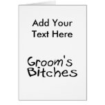 Groom's Bitches (Blk) Card