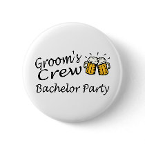 Grooms Crew (Beer Jugs) buttons