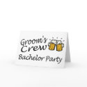 Grooms Crew Beer Jugs cards