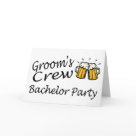 postcard - Grooms Crew Beer Jugs