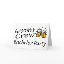 Grooms Crew Beer Jugs cards by CelebrationZazzle Grooms Crew Beer Jugs cards