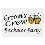 Grooms Crew (Beer Jugs) Greeting Card