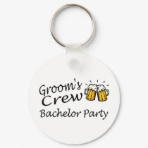 Grooms Crew Beer Jugs keychains