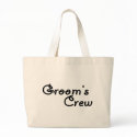 Groom's Crew (Blk) bags