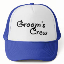 Groom's Crew (Blk) hats