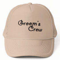 Groom's Crew (Blk) hats