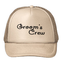 Groom's Crew (Blk) Mesh Hat