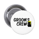 Grooms Crew Pinback Buttons
