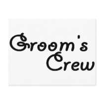 Groom's Crew postcards by CelebrationZazzle Groom's Crew postcards