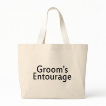 Grooms Entourage Black Canvas Bags