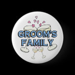 Groom's Family Wedding ID Buttons buttons