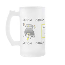 Groom's Glass Beer Mug