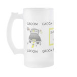Groom's Glass Beer Mug