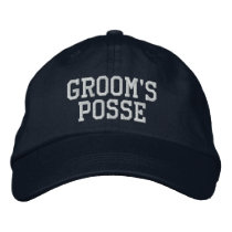 Groom's Posse Embroidered Ball Cap Embroidered Baseball Cap