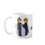 Grooms preparing for wedding mug