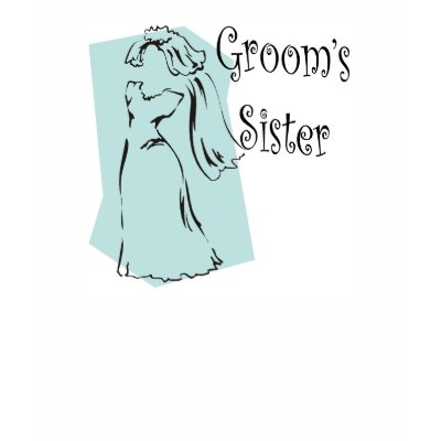 Grooms Sister T-shirt by weddingpartygifts