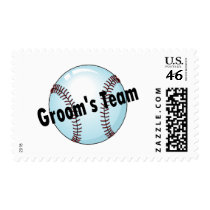 Grooms Team Baseball Postage Stamp