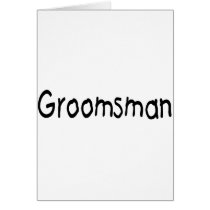 Groomsman (Blk) cards