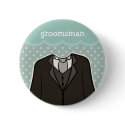 Groomsman // BLUE button
