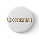 Groomsman button