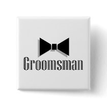 Groomsman Button