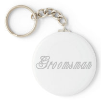 Groomsman Classy Grays Key Chain