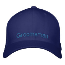 Groomsman embroidered hats