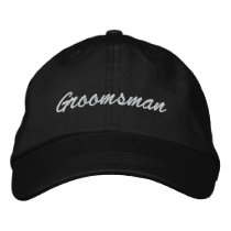 Groomsman Embroidered Hat embroidered hats by weddingpartygifts Groomsman Embroidered Hat embroidered hats
