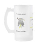 Groomsman Glass Beer Mug