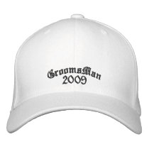 GroomsMan Hat - embroidered hats by samack GroomsMan Hat - embroidered hats