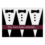 Groomsman Invitation - Funny - Customizable Greeting Cards
