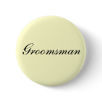 Groomsman Ivory Button by bonnievoyage Groomsman Ivory Button