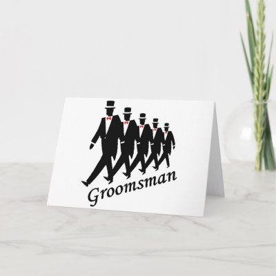 Groomsman (Men) Greeting Card