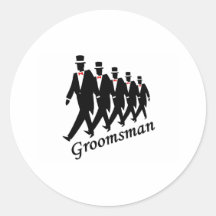 Groomsman (Men) Sticker