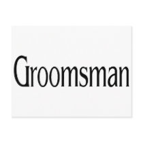 Groomsman Post Card
