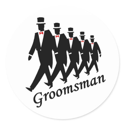 Groomsman Sticker