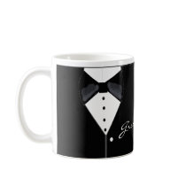 Groomsman Tuxedo Design Mugs